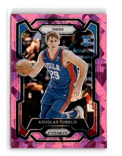 Azuolas Tubelis 2023-24 Panini Prizm Prizms Pink Ice #283 RC 76ers