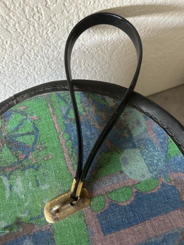 Vintage Cylinder Twist Latch Hat Wig Purse - Bagmaster, Miami 8.5" x 10" - Picture 3 of 10
