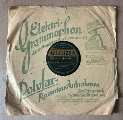 Schellackplatte Adieu mein kleiner Gardeoffizier  /  Das Lied ist aus