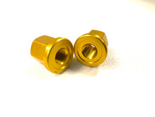 OEM Alloy BMX Axle Nuts - Gold 3/8  x 26T