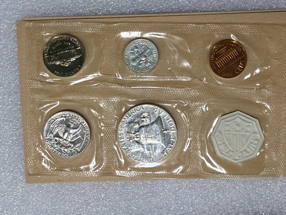 1959 U.S. Silver Proof Set, Complete 5-Coin Set, Original Packaging (9A) - Image 2 of 4