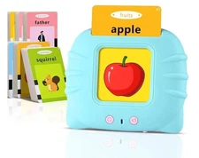 Flash Card Early Education Device Happy World Blue Toddler Toy 224 Sight Words