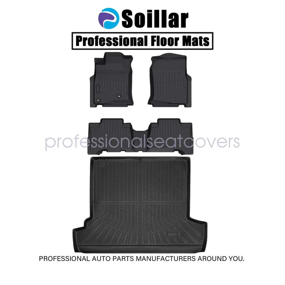 TPE Floor Mats Liners / Trunk Cargo Liner Set For 2003-2009 Toyota 4Runner New Foto 2 de 4