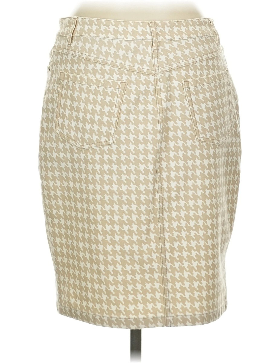 J. McLaughlin Women Ivory Casual Skirt 6 View 2