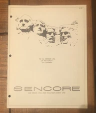 Sencore Test Equipment Sales Catalog 1970's