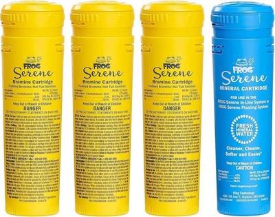 Spa FROG Serene  Cartridge Refill Kit 1-Mineral Cartridge + 3 Bromine Cartridges