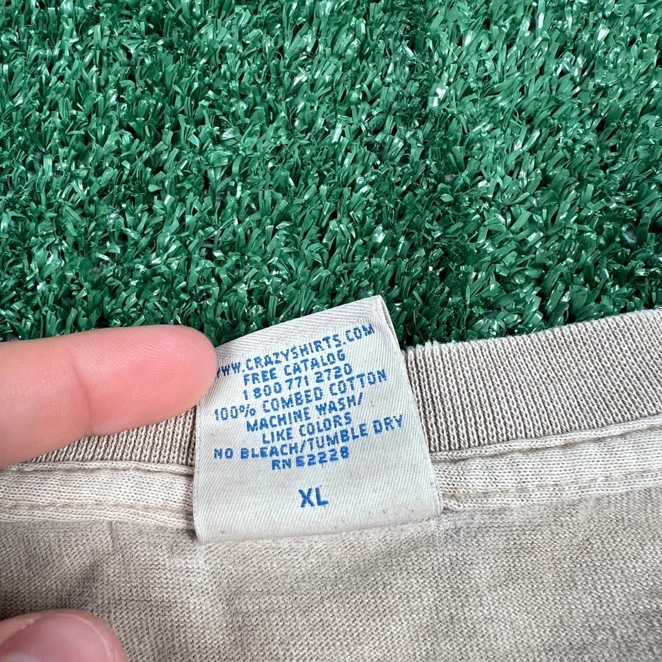 De Colección Camisa Loca Kona Café Lahaina Aloha Surf Camiseta Para Hombres XL Marrón Teñido Y2K Foto 3 de 4