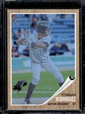 2011 Topps Heritage Minors Blue Tint #198 Yorman Rodriguez SERIAL # 313/620