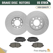 Rear Brake Rotors Ceramic Pads for Jeep Renegade Fiat 500X Compass Dodge Hornet
