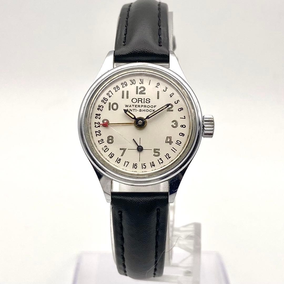 ORIS Hand-Wound Pointer Date Watch Silver 26.5mm … - image 2