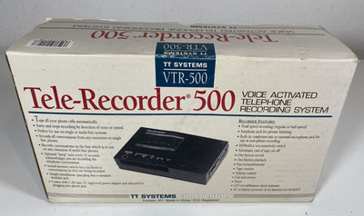 Tele-Recorder 500 - TT Systems VTR-500 - Voice Activated Tape Recording System