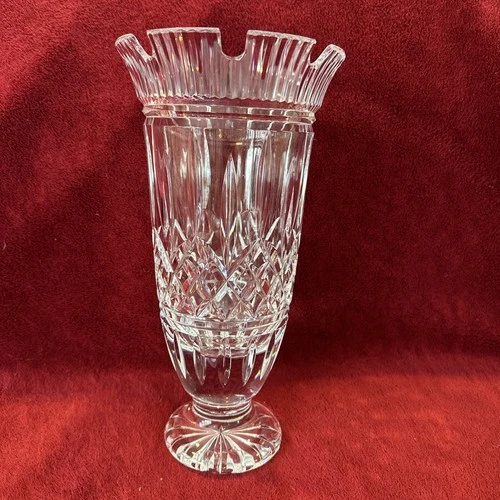 Vintage Waterford Crystal Lismore Castle Top Romance Of Ireland Vase 11"