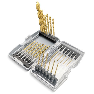 Edge 24 Pcs Hex Shank Drill Bit Set for Impact Driver, Anti-Walking 135-Degre...