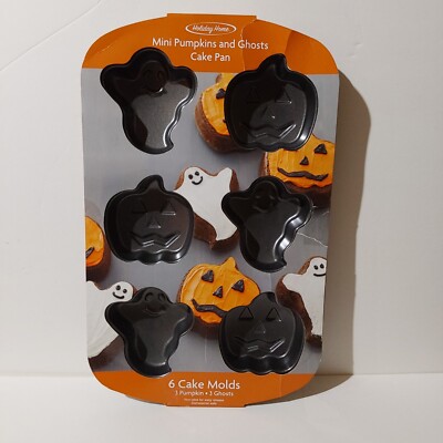 Holiday Home Mini Pumpkins & Ghosts Cake Pan - New
