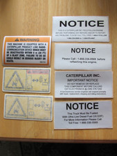 CATERPILLAR TRUCK ENGINE EQUIPMENT DECAL SET OF 7