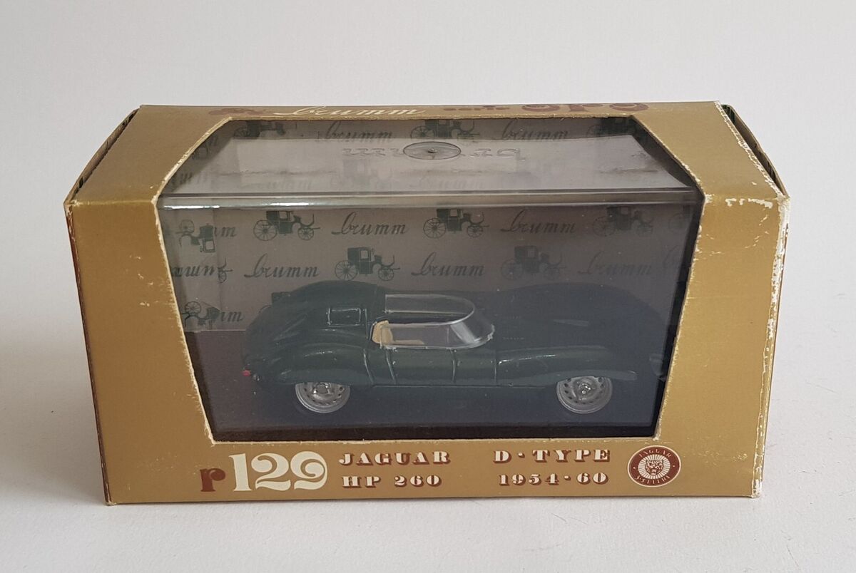 有名なブランド Brumm Series 1954-60 260 HP D-Type, Jaguar 129, No. Oro ブルム