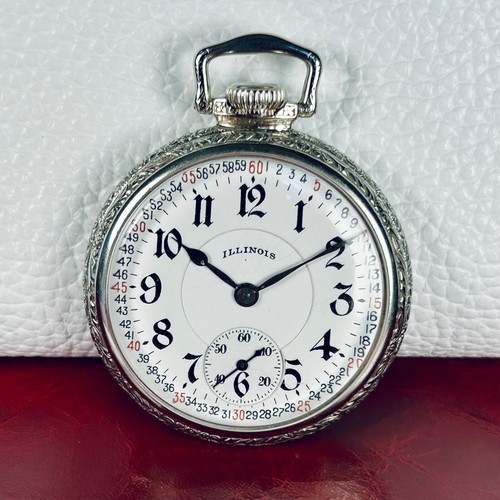 Vintage 1919 Illinois 16s/17j Model 9 Grade 706 GF Pocket Watch Serviced