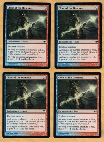 4x Clout of the Dominus (Eventide, Common, English, 2008) MTG 4