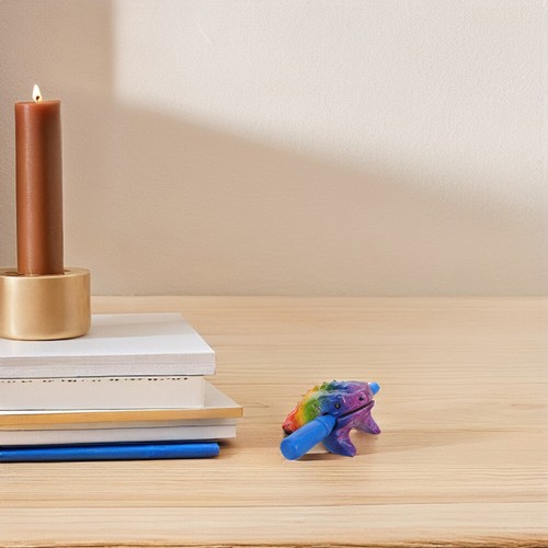 Solid Wood Toad Travel Frog Musical Instrument Noise Maker - 第 2/12 張圖片