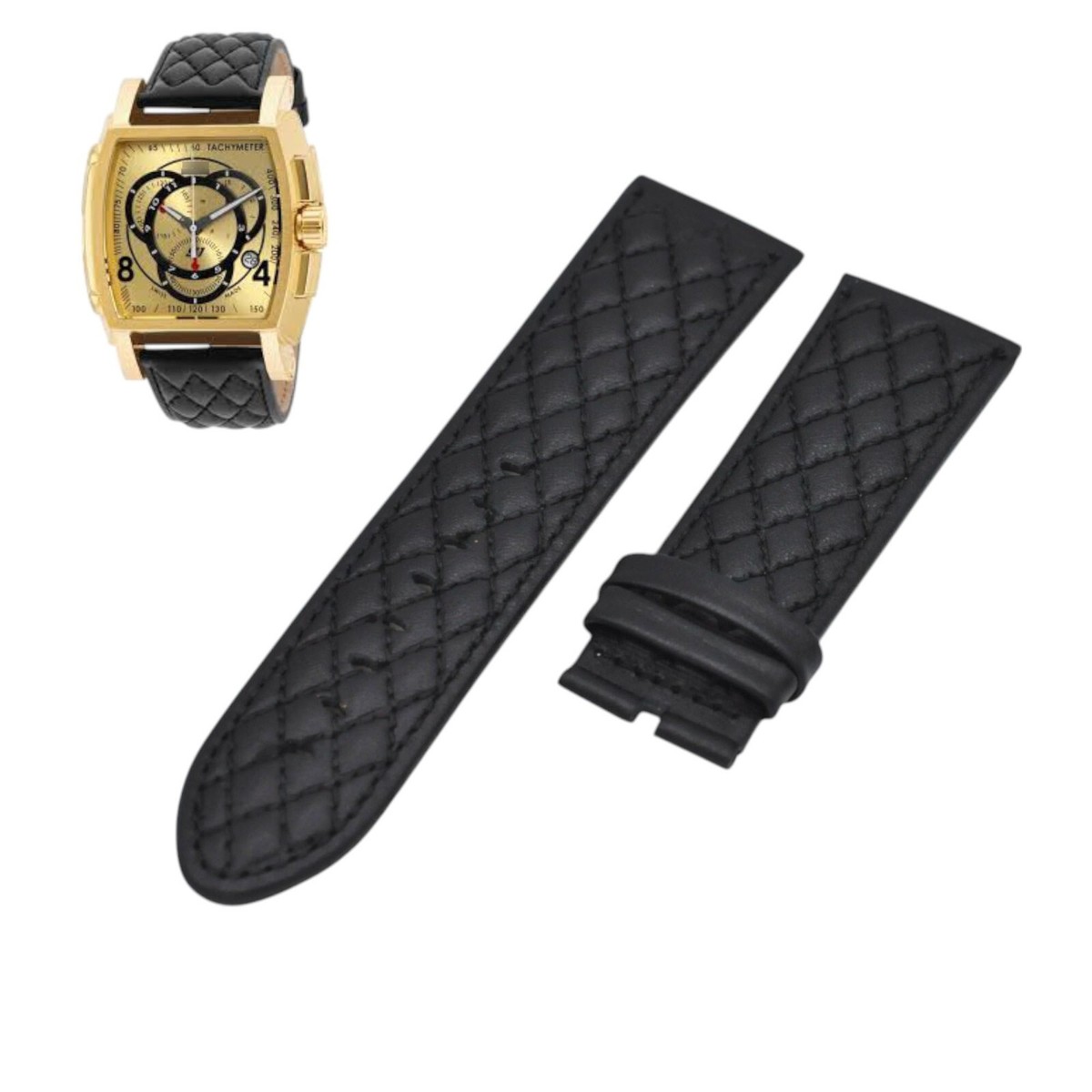 Leather Invicta 26mm Watch Bands Genuine Invicta Venom Series Mens