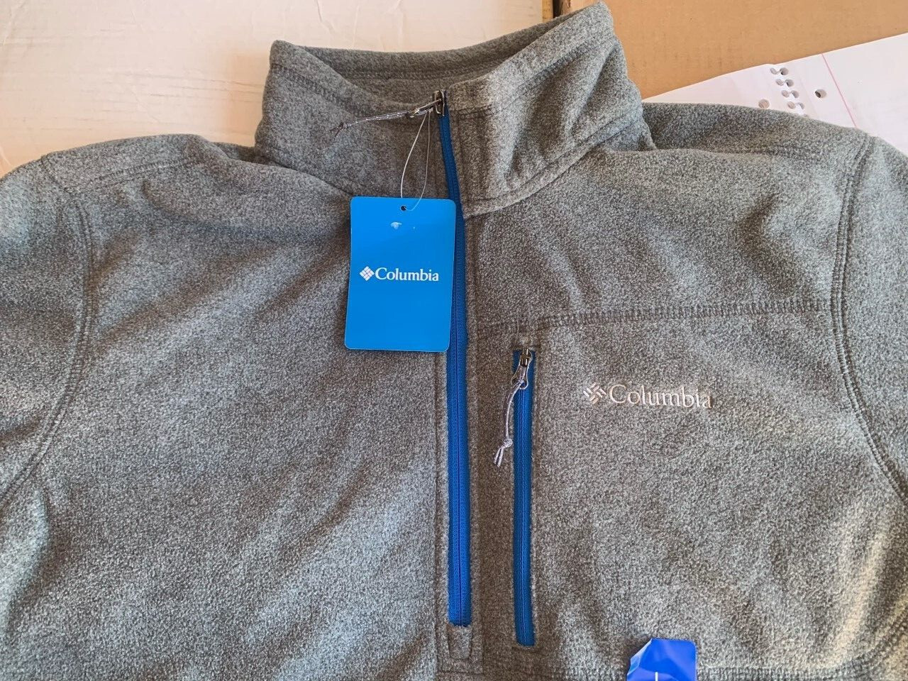 Мужской флисовый свитер Columbia на молнии 14 6190₽