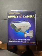Dummy IR Camera Realistic Looking With Flashing Red Light
