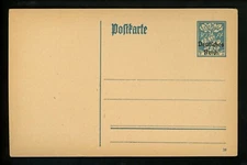 Postal Stationery H&G #128 Germany postal card 1920 Vintage
