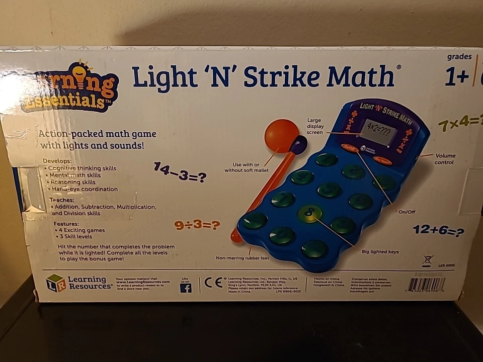 Juego de matemáticas Learning Resources Light 'N Strike Foto 3 de 4
