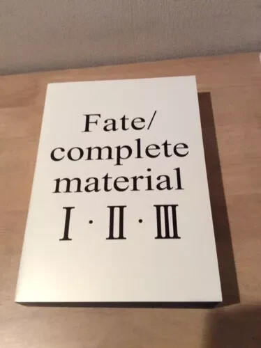 Fate complete material Ⅰ Ⅱ Ⅲ Set Art Book Japan Used | eBay