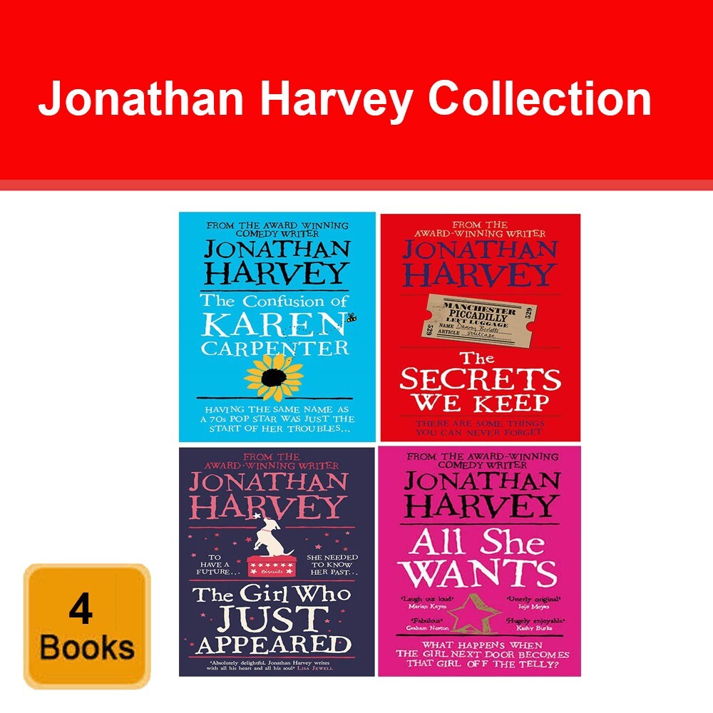 Jonathan Harvey 4 Books Collection Set Secrets We Keep, Girl Who Just Appeared