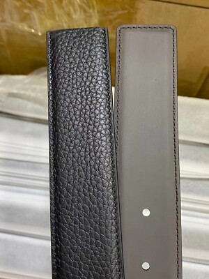 34mm Belt Reversible And Adjustable Most Recognizable Belt Calfskin Gray/Black
