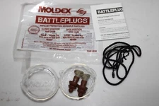 NEW PAIR MOLDEX 6499 BATTLEPLUGS IMPULSE EAR PLUGS SHOOTING Brown LARGE