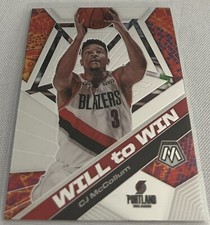 20219-20 Panini Mosaic Basketball CJ McCollum Portland Trail Blazers Will To Win