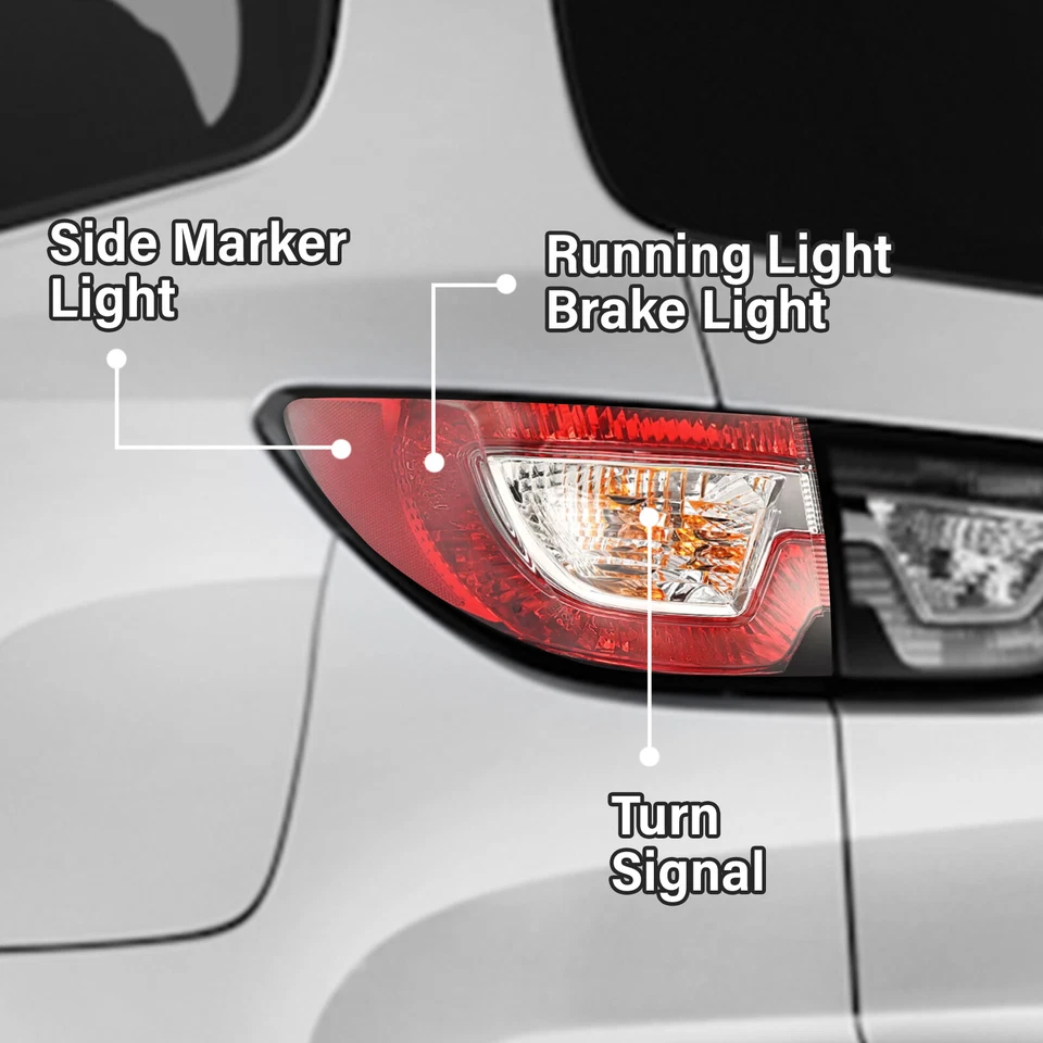 Luz trasera apta para Chevrolet Traverse 2013-2017 lado izquierdo del conductor halógena con bombilla Foto 2 de 4