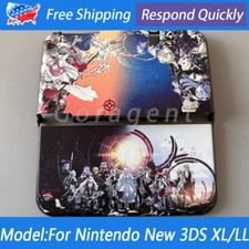 For Nintendo New 3DS LL/XL Top Buttom Protective Case Cover Housing Shell Fire