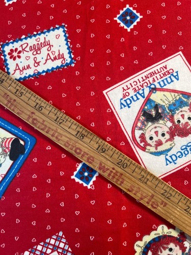 Stoff - Vintage 90er Daisy Kingdom #1746 Raggedy Ann klassischer Patch Flanell SOLD BTY - Bild 3 von 7
