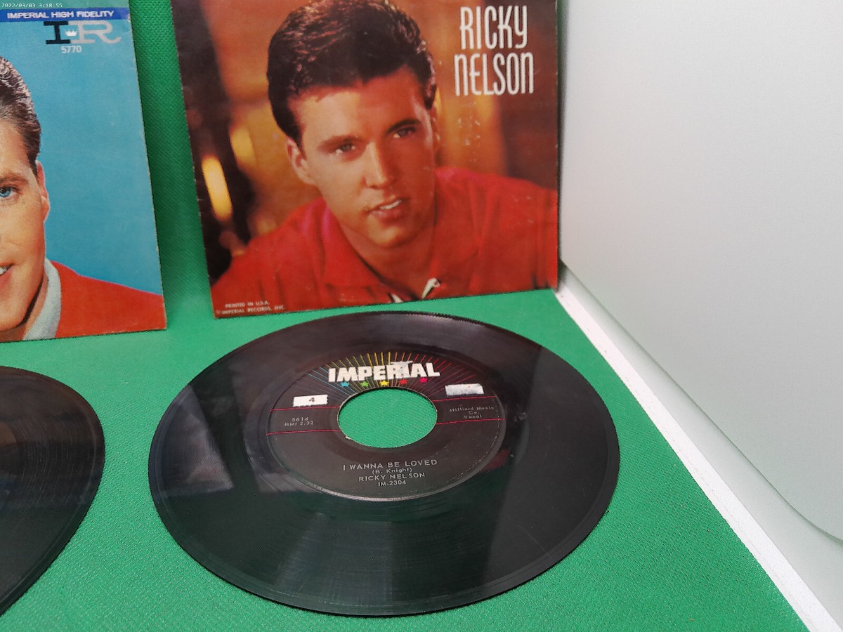 Rick Ricky Nelson 45 record w jacket Loved Everlovin Teenage Idol