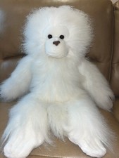 Vintage 1986 Dakin Large White Albino Orangutan Ape Plush Stuffed Animal 24"