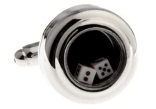 Dice Die Craps Game Really Moves Pair Cufflinks in a Presentation Gift Box & ...