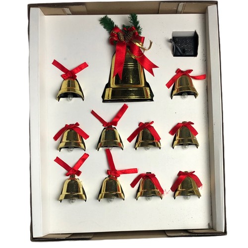 vintage musical christmas bells NIB 10 Light Up Joy Bright Retro eBay