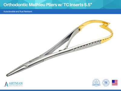 ARTMAN CarbideForce  Orthodontic Mathieu Pliers 5.5'' TC Tungsten Carbide Inserts