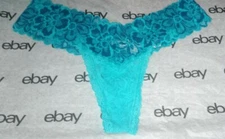 NeW Vs lace crossdye thong Panty Size small peacock