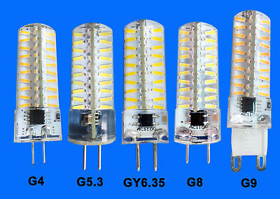 ZML G4 G9 LED 3W 5W 6W 8W Silicone Crystal Corn Bulb COB SMD Light Lamp 12V 220V 