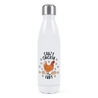 VerrüCkte Huhn Damen Stars Doppelwand Wasserflasche Lustig Thermo Tiere