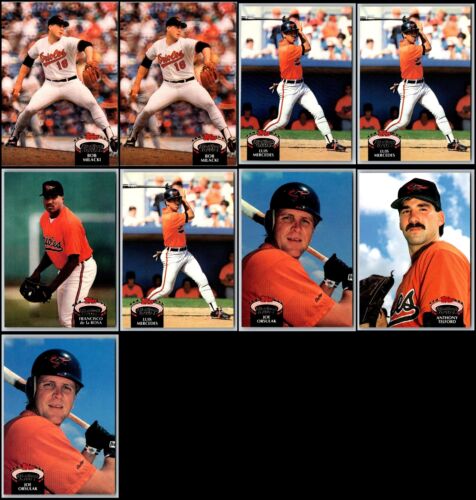 1992 Stadium Club Baltimore Orioles (9) Card Lot - LAST CHANCE – DON'T MISS OUT!
