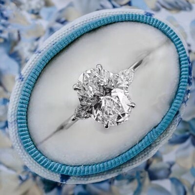 Engagement Ring IGI Oval 2.30Ct Certified CVD Lab Grown Diamond 14k White Gold