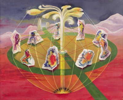 Ithell Colquhoun : The Dance of the Nine Opals : 13x19 Archival Art Print