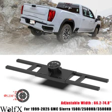 Adjustable Width Spare Tyre Carrier For 1999-2025 GMC Sierra 1500/2500HD/3500HD