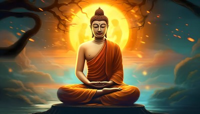 Fantasy Mystical Buddha Zen Canvas Art-Home Decor Wall Art Print Poster Painting