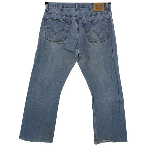 #7234 LEVIS Herren Jeans Hose 517 Bootcut ohne Stretch blue blau 38/30 - Picture 2 of 2